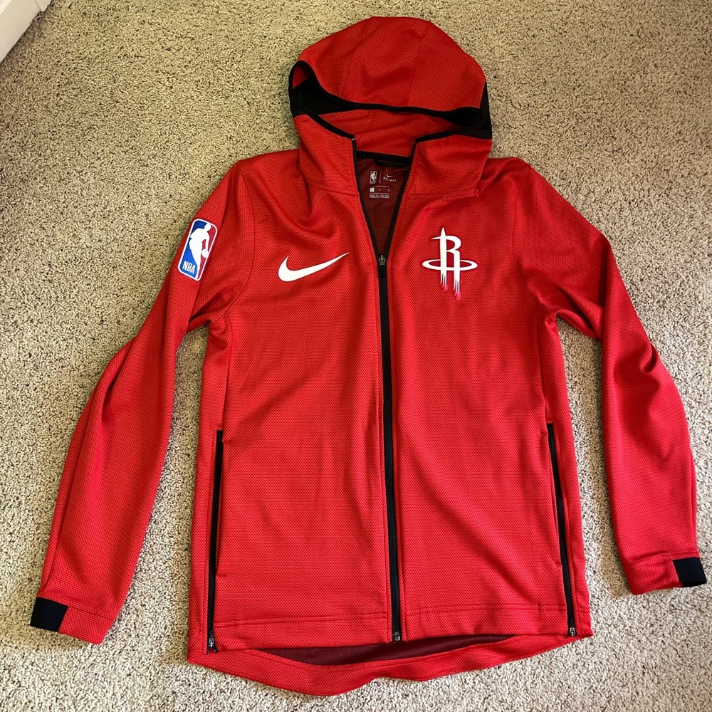 Nike NBA Red HOUSTON ROCKETS SHOWTIME PLAYER HOODY